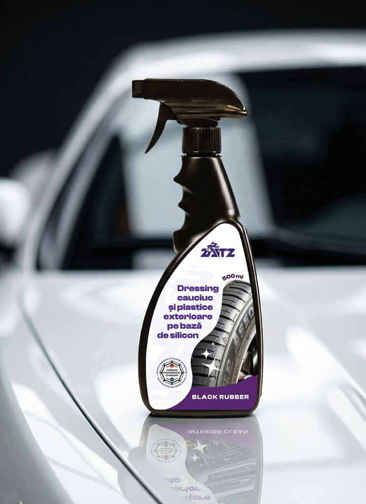 Flacon cu pulverizator ZAITZ Black Rubber pentru cauciuc și plastice exterioare