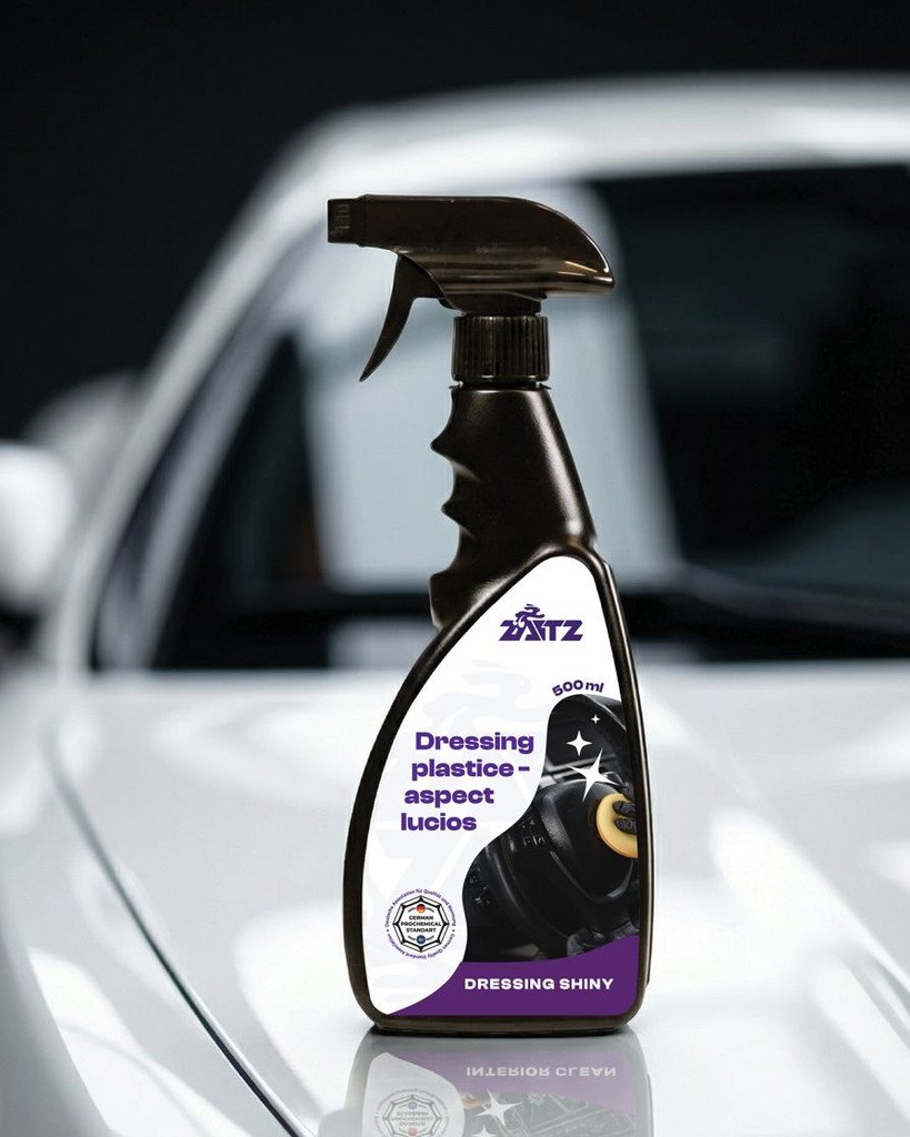Flacon ZAITZ Dressing Shiny pentru plastice interioare cu aspect lucios